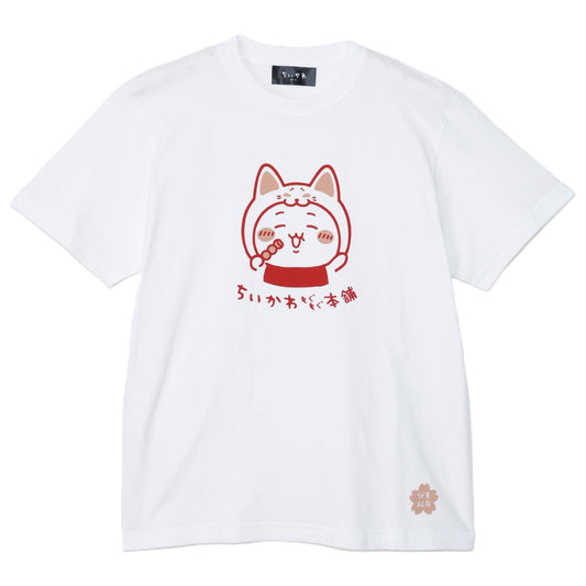 伏見店限定 Tシャツ 伏見稲荷な ちいかわ ホワイト  M