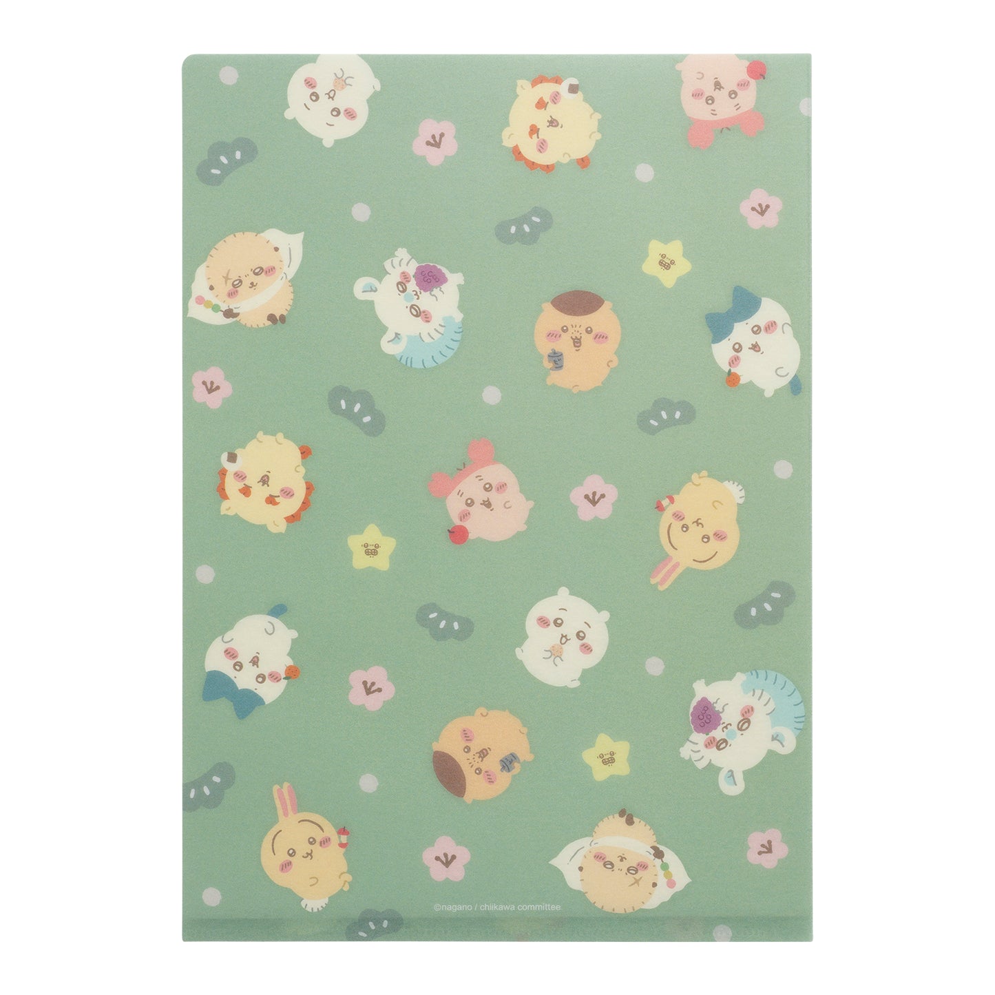 手触りのいいクリアファイル(もぐもぐ総柄)