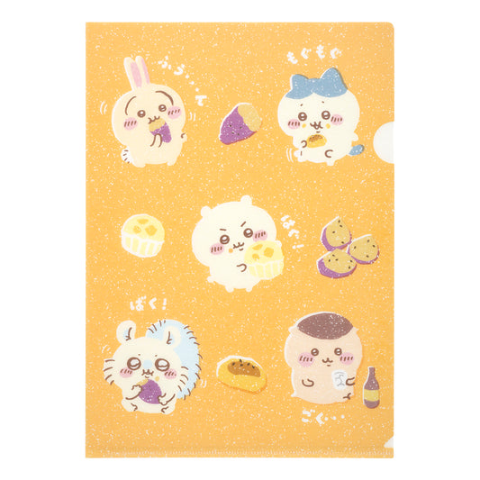 ちいかわもぐもぐ本舗 川越店限定 手触りのいいクリアファイル おいも 正面