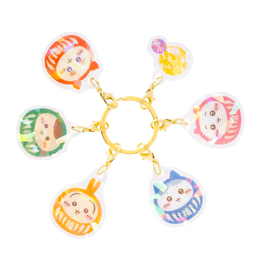 ちいかわもぐもぐ本舗 川越店限定 6連アクリルチャーム だるま