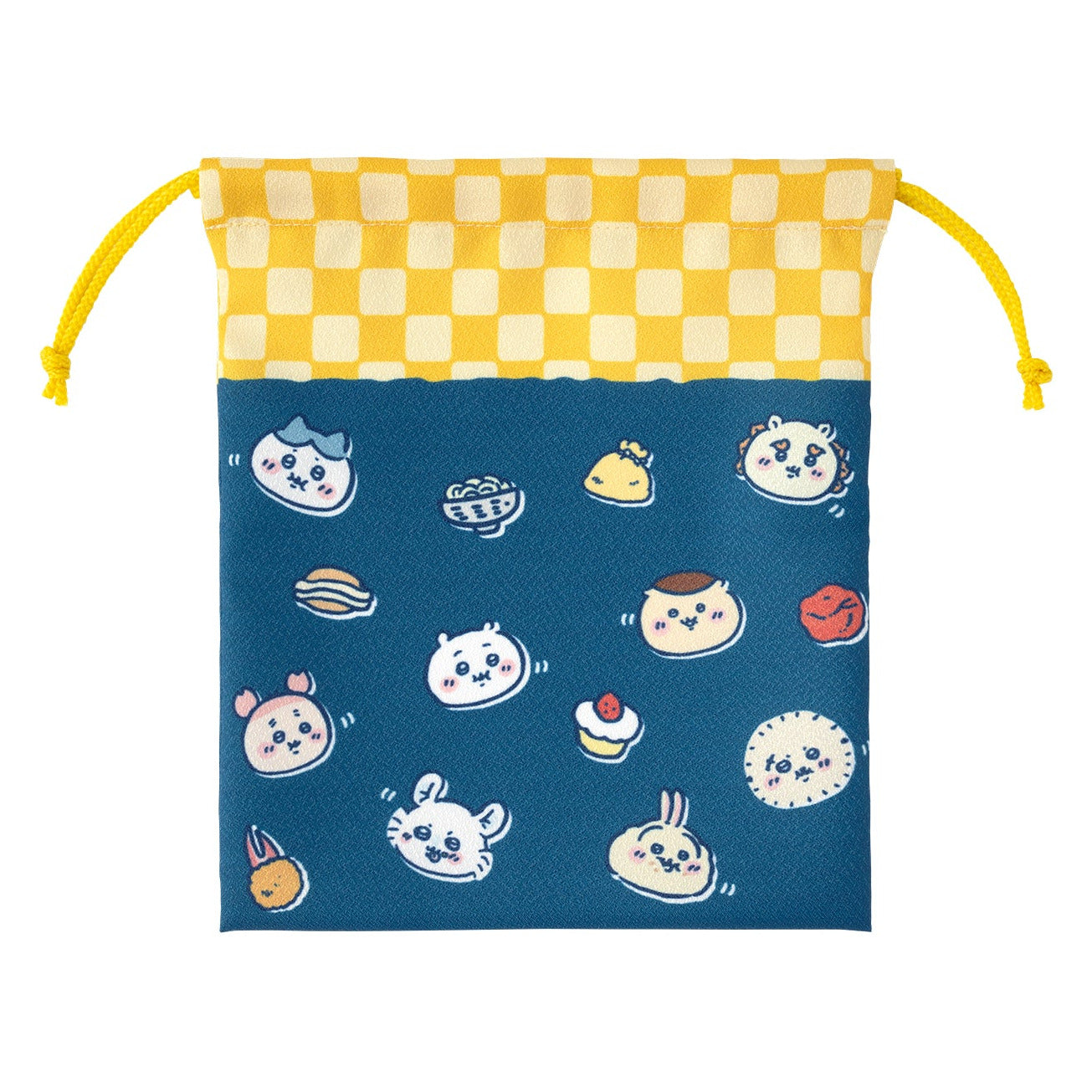ちいかわもぐもぐ本舗 ほどよいサイズの巾着 みんなもぐもぐ 背面