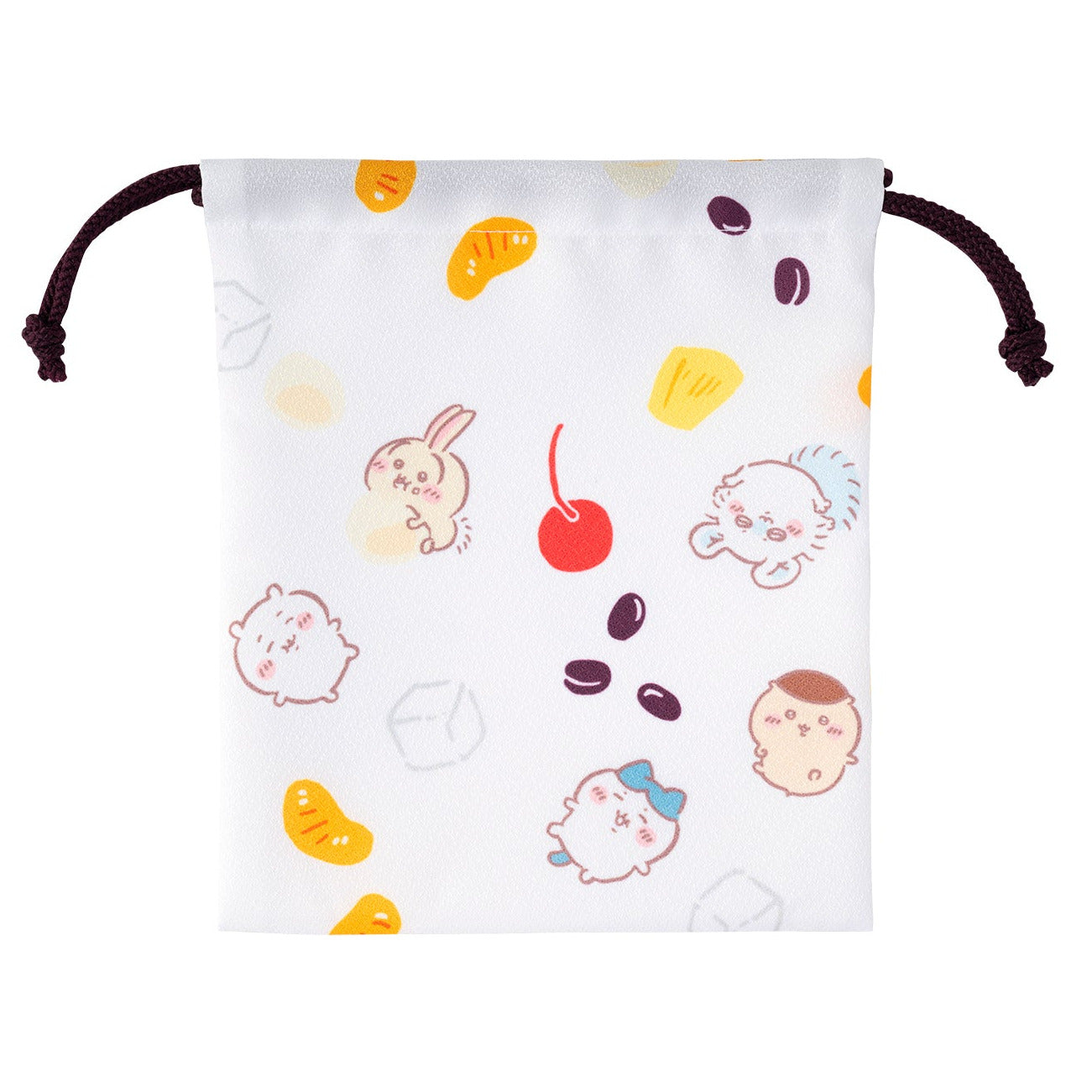 ちいかわもぐもぐ本舗 ほどよいサイズの巾着 あんみつ 背面