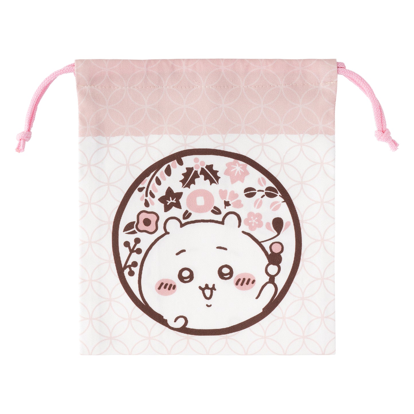 ちいかわ もぐもぐ本舗 ほどよいサイズの巾着 (ロゴ)
