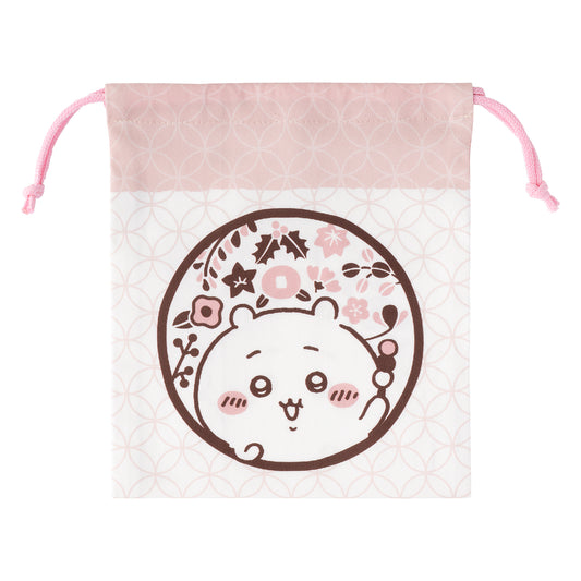 ちいかわ もぐもぐ本舗 ほどよいサイズの巾着 (ロゴ)