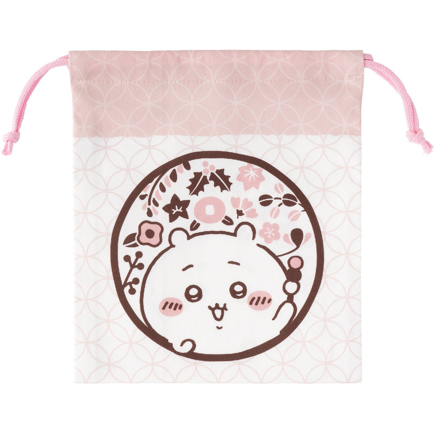 ちいかわ もぐもぐ本舗 ほどよいサイズの巾着 (ロゴ)