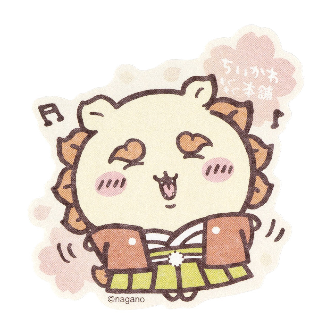 ちいかわ もぐもぐ本舗 スマホに貼れるサイズの和紙ステッカー (和装なシーサー)