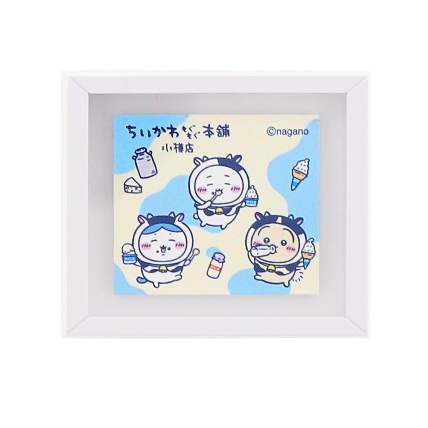 小樽店限定 ミニフレーム マグネット 牛さん