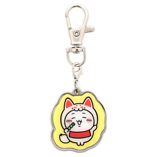 ちいかわもぐもぐ本舗 伏見店限定 メタルチャーム キーホルダー きつね ちいかわ 正面