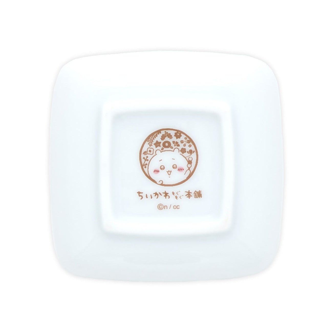 ちいかわもぐもぐ本舗 伏見店限定 豆皿 伏見稲荷な3人 背面