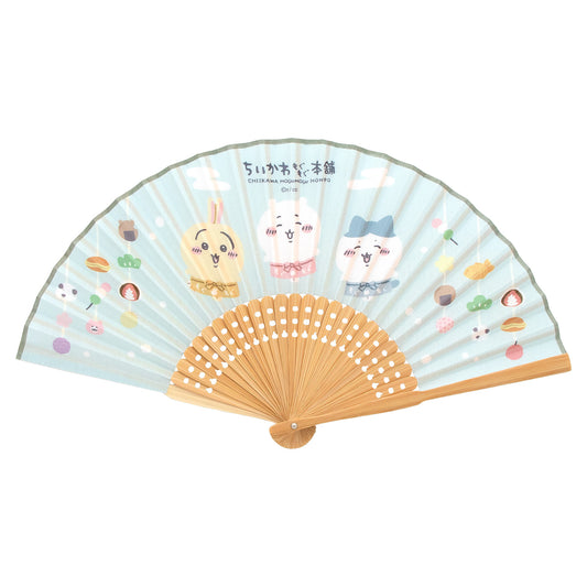 ちいかわもぐもぐ本舗 扇子 和菓子かざり 末広