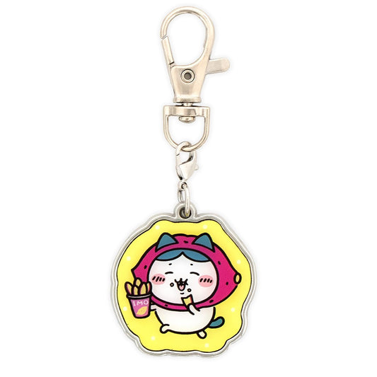 ちいかわもぐもぐ本舗 川越店限定 メタルチャーム キーホルダー さつまいも ハチワレ