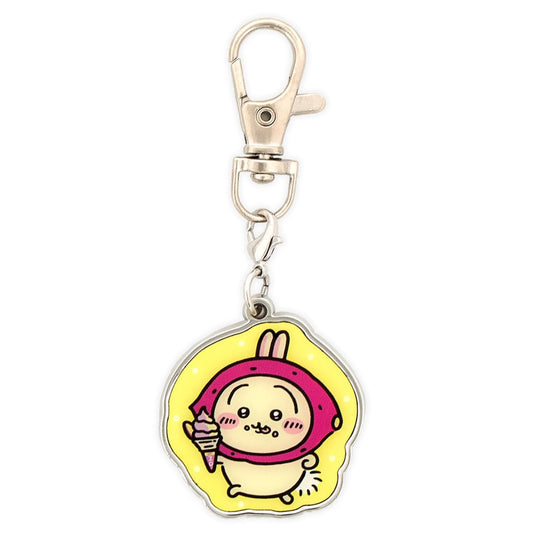 ちいかわもぐもぐ本舗 川越店限定 メタルチャーム キーホルダー さつまいも うさぎ