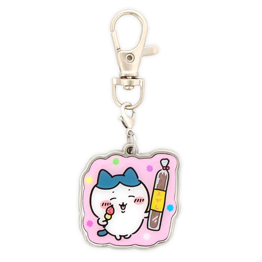 ちいかわもぐもぐ本舗 川越店限定 メタルチャーム キーホルダー お菓子 ハチワレ