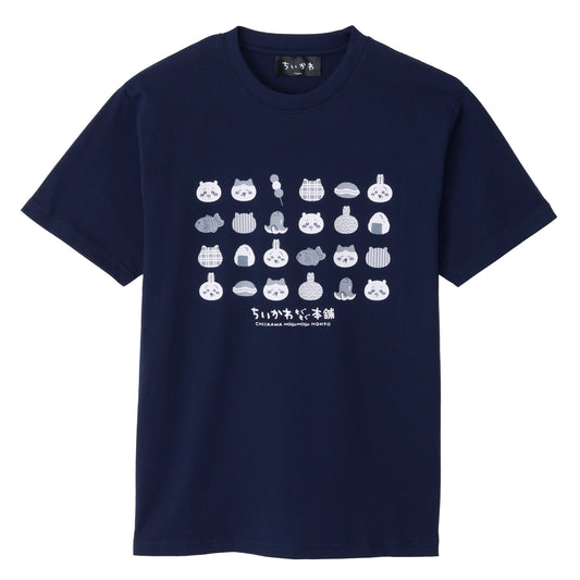 Tシャツ 和柄文様インディゴ M