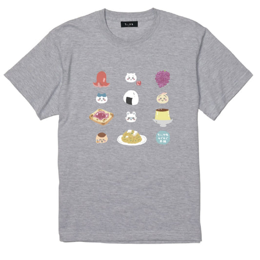 Tシャツ もぐもぐ アッシュ  M