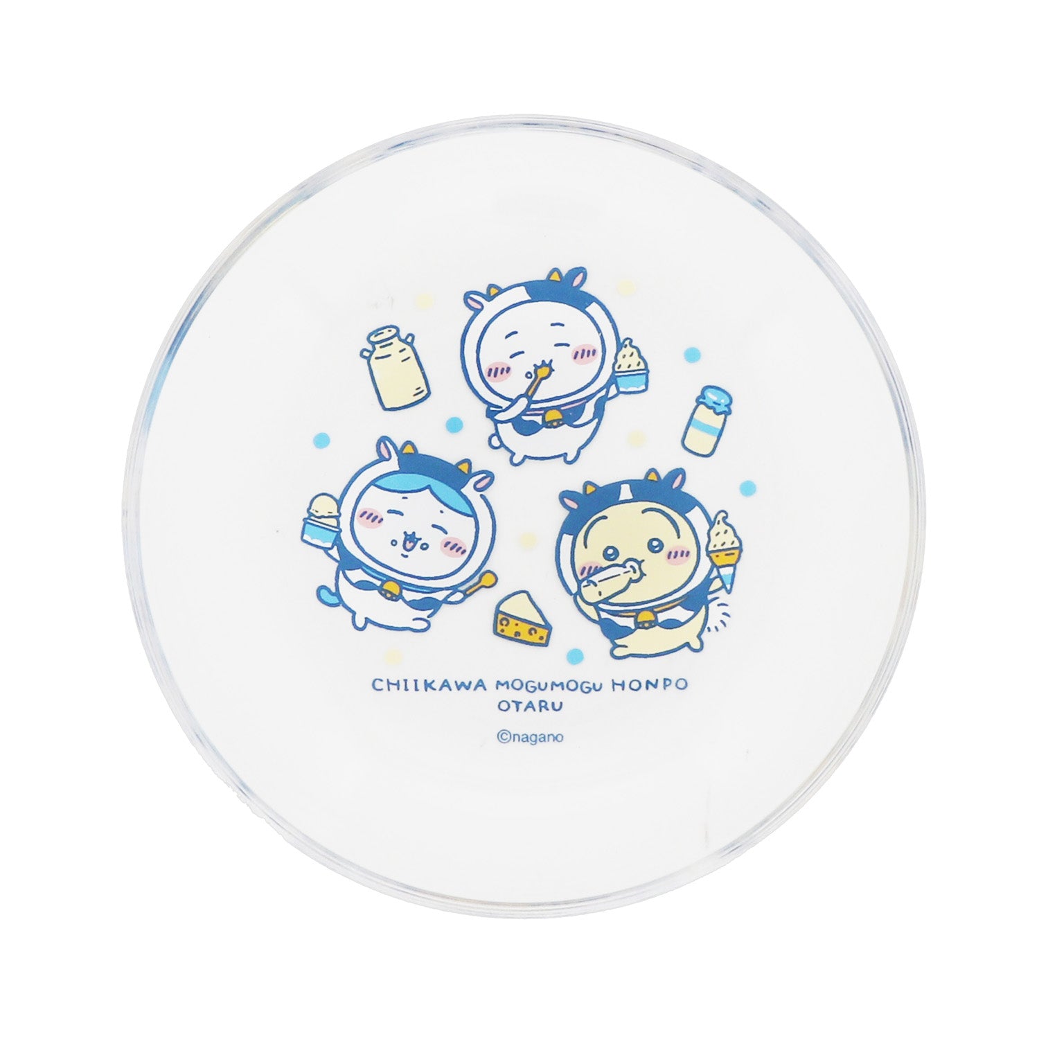 ちいかわ もぐもぐ本舗 小樽限定 ガラス豆皿 2枚セット レトロ 牛さん 新品 公式】ちいかわもぐもぐ本舗 小樽店限定 ガラス豆皿 牛さん