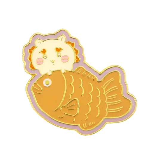 【公式】ちいかわもぐもぐ本舗 川越店限定 コレクション ピンバッジ鯛だらけなシーサー