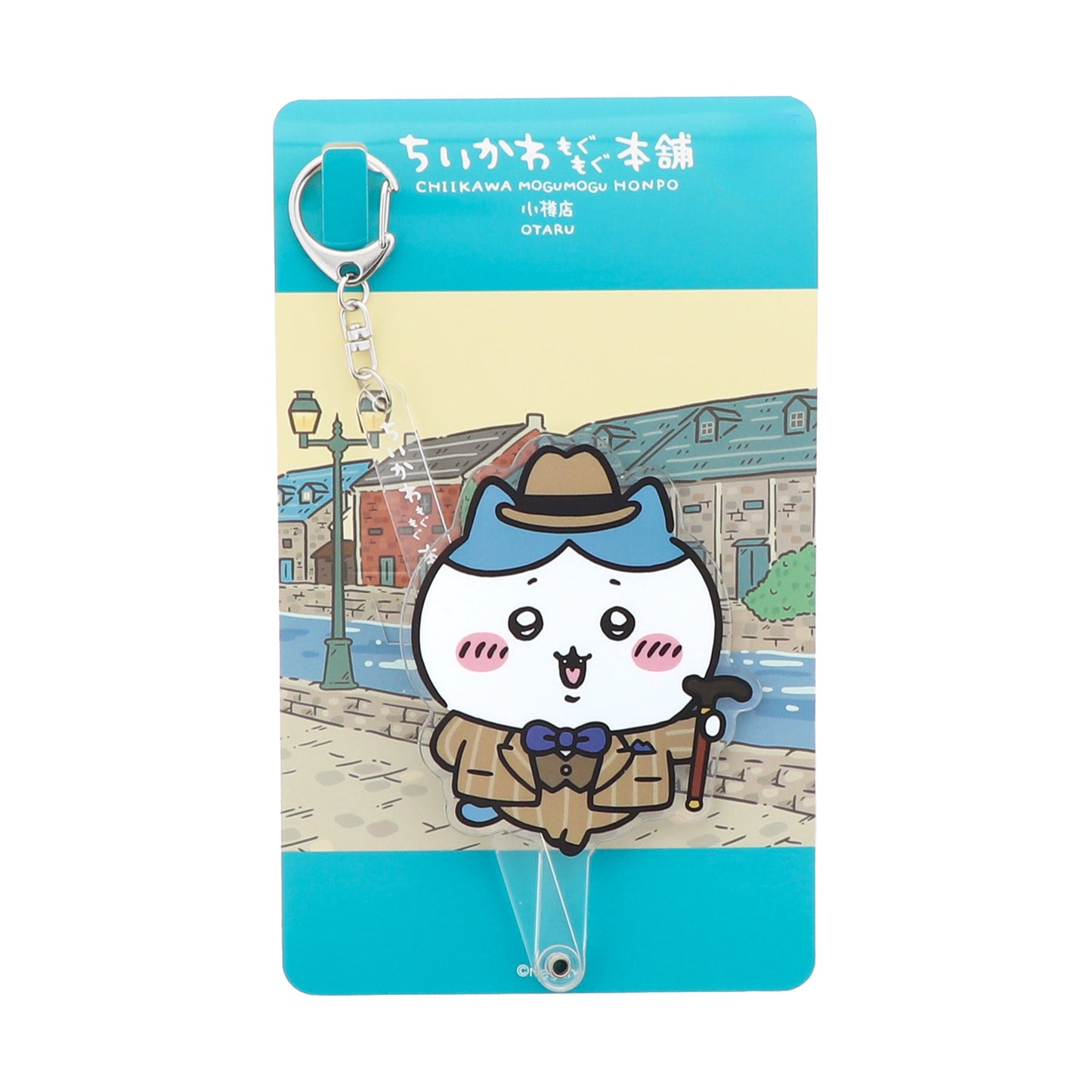 小樽店限定 キャラ撮スティック レトロ ハチワレ