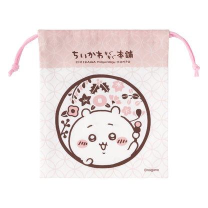 ちいかわ もぐもぐ本舗 ほどよいサイズの巾着 （ロゴ）