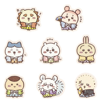 ちいかわ もぐもぐ本舗 和装なみんなのフレークシール