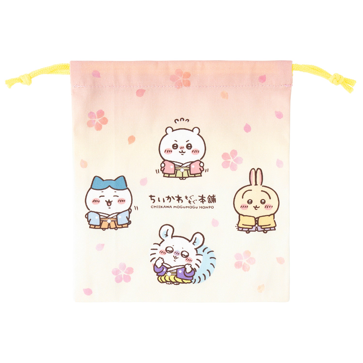 ちいかわ もぐもぐ本舗 和装なみんなのほどよいサイズの巾着