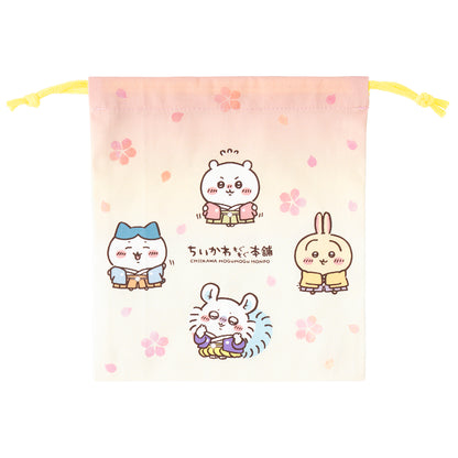 ちいかわ もぐもぐ本舗 和装なみんなのほどよいサイズの巾着