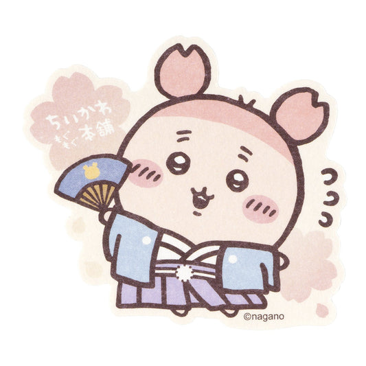 ちいかわ もぐもぐ本舗 スマホに貼れるサイズの和紙ステッカー （和装な古本屋）