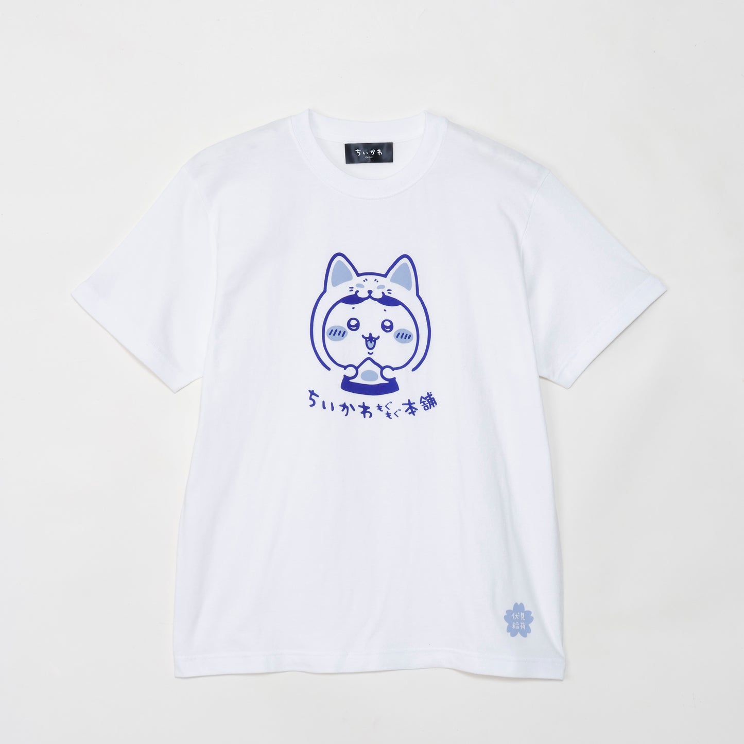 Tシャツ 伏見稲荷な ハチワレ ホワイト L