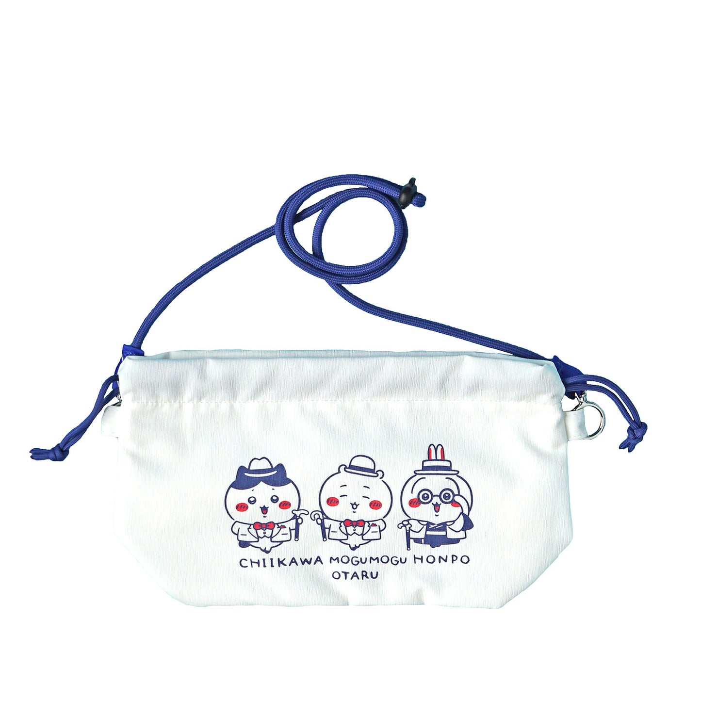 小樽店限定 巾着ショルダーバッグ レトロ ホワイトONE
