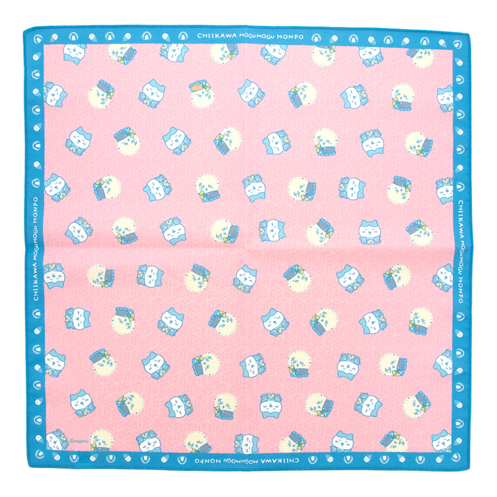 ちいかわ もぐもぐ本舗 小風呂敷 和装なハチワレとラッコ