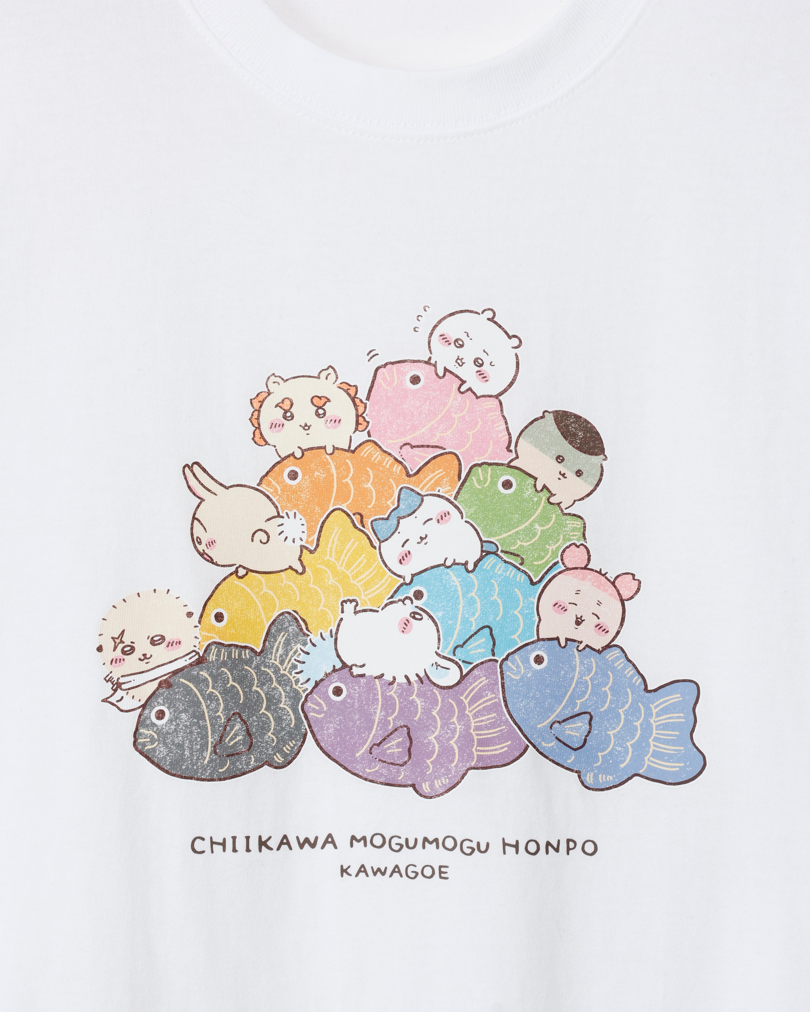 公式】ちいかわもぐもぐ本舗オンラインストア 川越Tシャツ鯛だらけ(つ