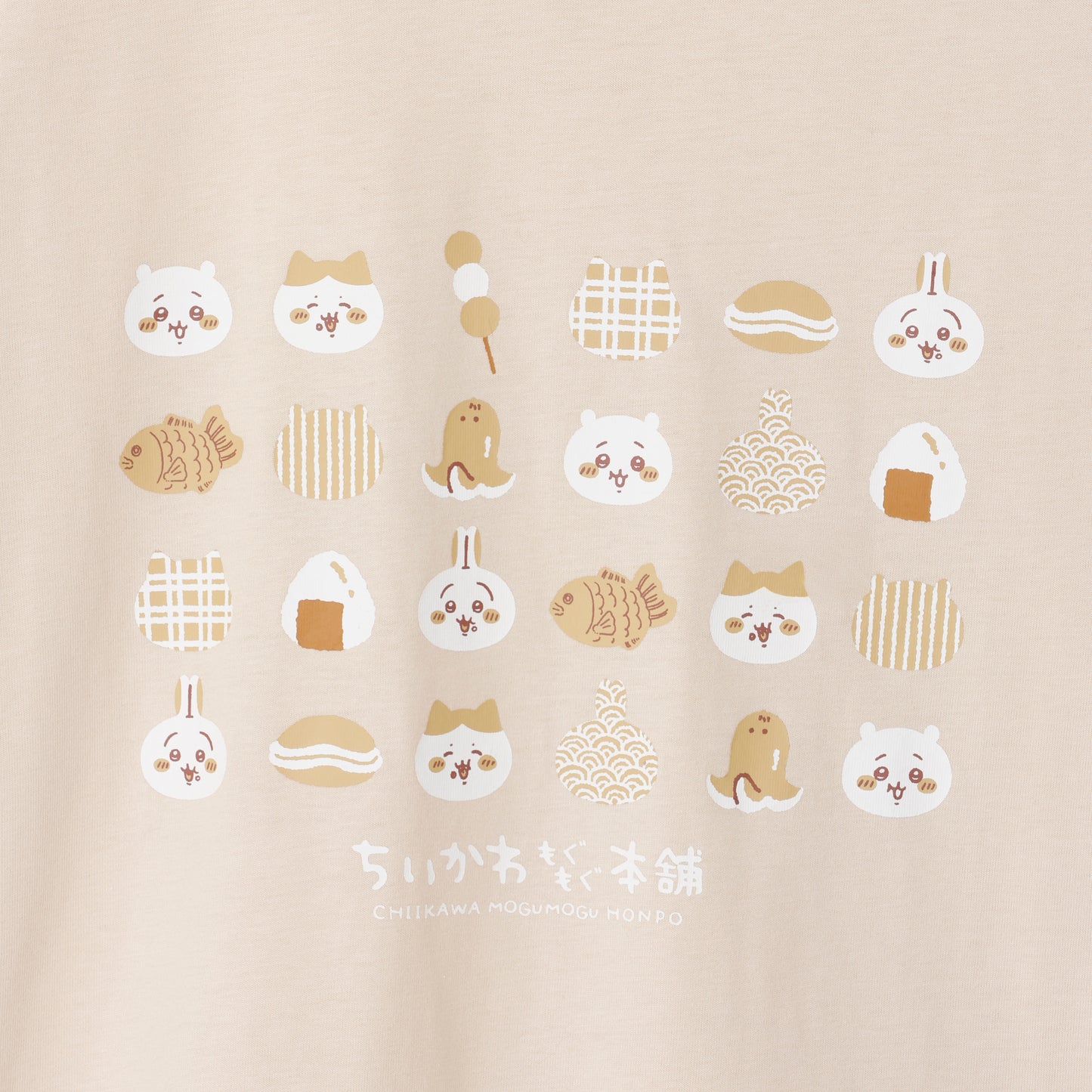 Ｔシャツ 和柄文様サンドベージュ XＬ