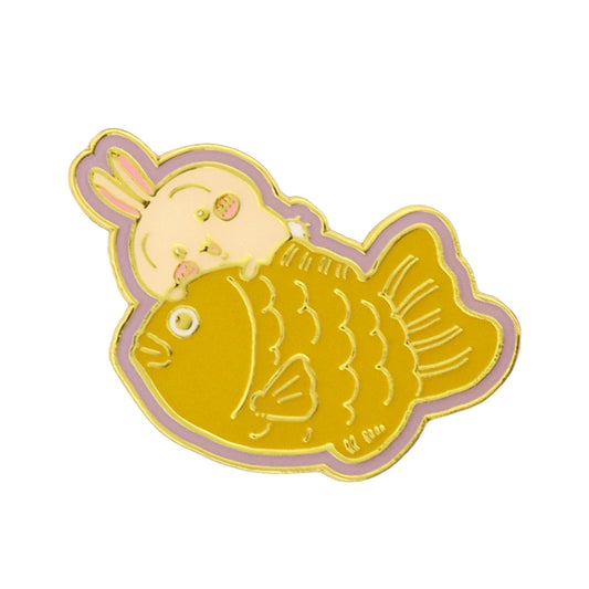 【公式】ちいかわもぐもぐ本舗 川越店限定 コレクション ピンバッジ鯛だらけなうさぎ