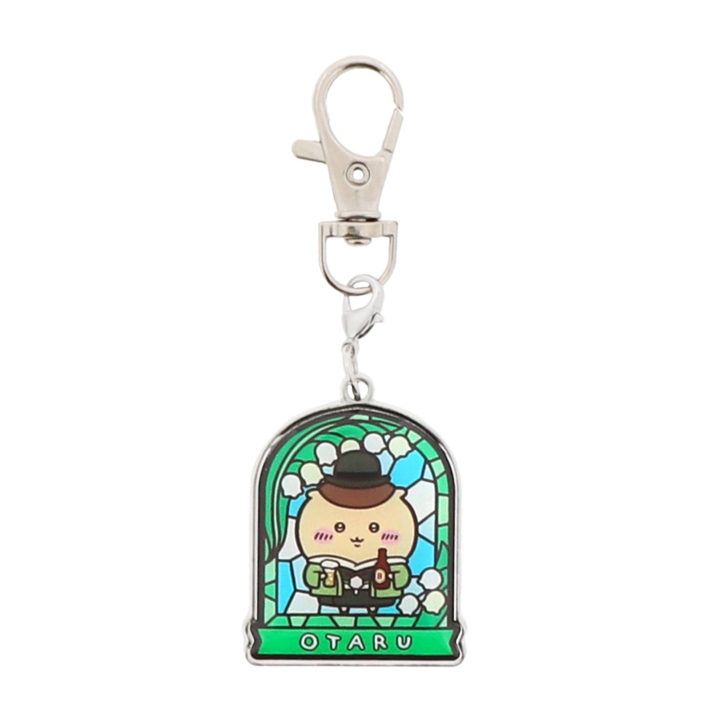 小樽店限定 メタルチャーム キーホルダー レトロ くりまんじゅう