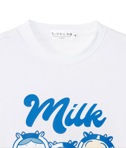 【公式】ちいかわもぐもぐ本舗 小樽 Tシャツ ミルク ホワイト